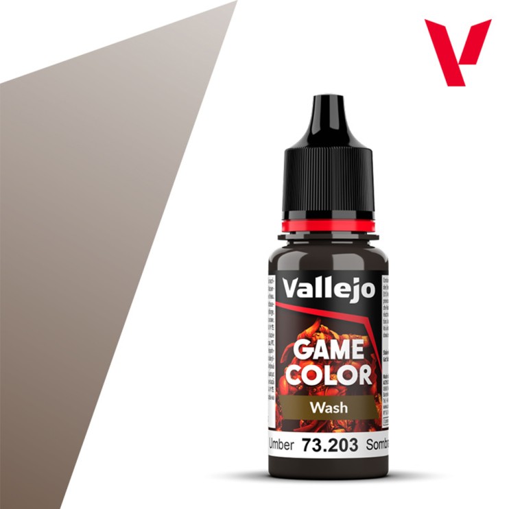 Проливка для моделизма Vallejo "Game Color Wash" 73.203 Umber, 17мл