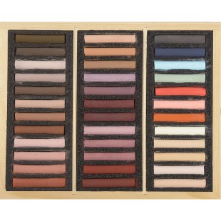 Набор сухой пастели Blockx "Portrait Titian" 36 цветов в деревянном ящике