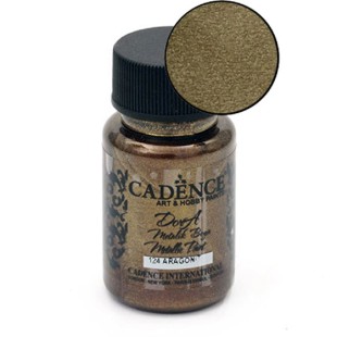 Краска акриловая Cadence "Dora Metallic Paint" 50мл №124 арагонит