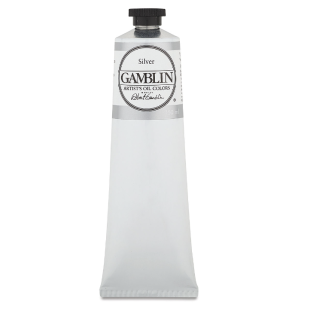 Масляная краска Gamblin "Artist" Silver, туба 150мл