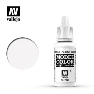 Краска для моделизма Vallejo "Model Color" 70.842 (Gloss White), 17мл