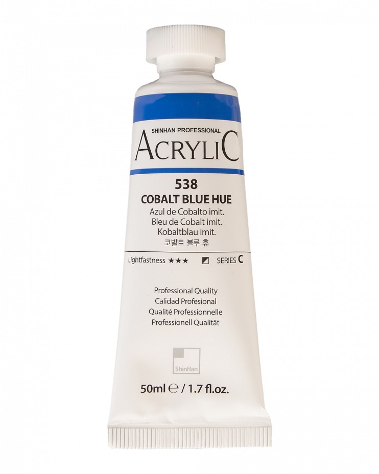 Краска акриловая ShinHan "Professional" №538 Синий кобальт, туба 50мл