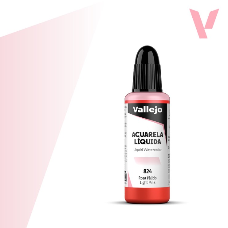 Жидкая акварель Vallejo "Acuarela Liquida" 824 Light Ivory, 32 мл
