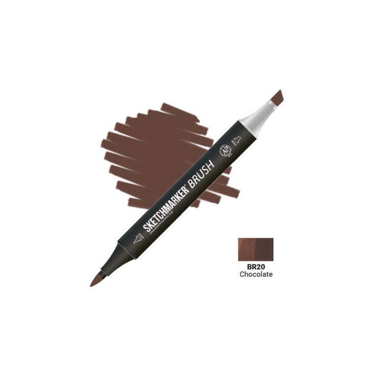 Маркер SketchMarker "Brush" BR20 Chocolate