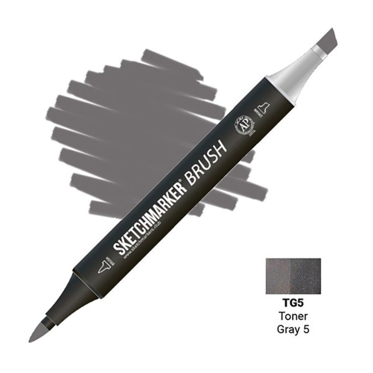 Маркер SketchMarker "Brush" TG5 Тонированный серый 5