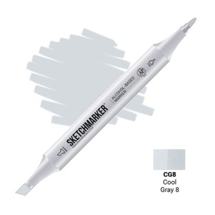 Маркер двусторонний Sketchmarker "Classic" CG8 Прохладный серый 8