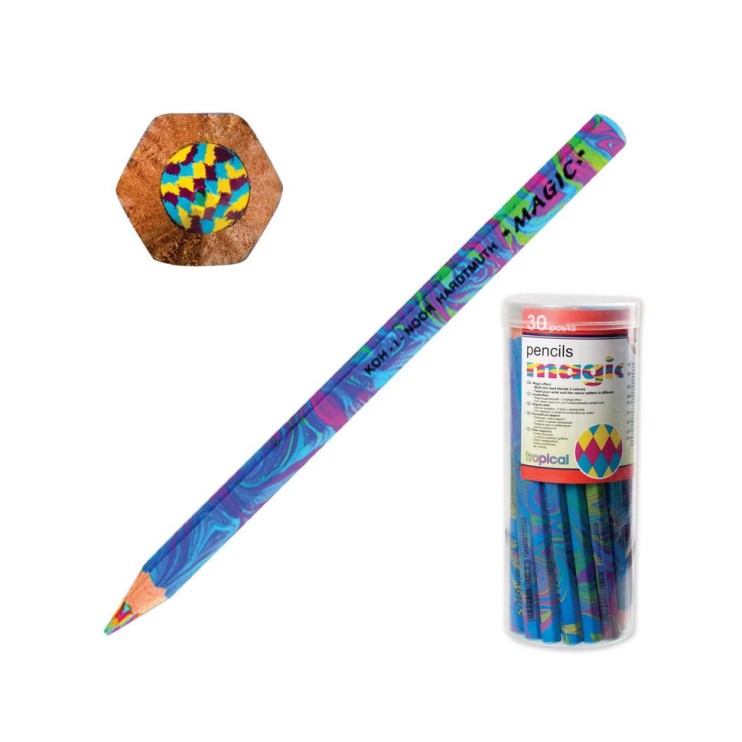 Карандаш с многоцветным грифелем Koh-I-Noor "Magic Tropical" утолщенный