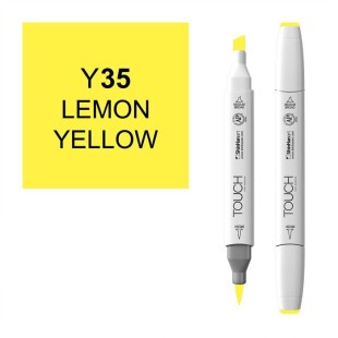 Маркер Touch Twin "Brush" цвет Y35 (lemon yellow)