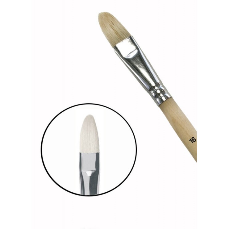 Щетина овальная Chernaya Rechka "1632" №16 на длинной ручке