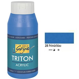 Краска акриловая Solo Goya "Triton" №28 Синий стойкий, 750мл.