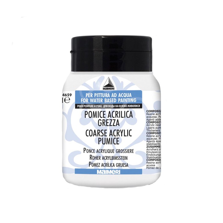 Паста рельефная Maimeri "Coarse acrylic pumice" Пемза грубая, 500мл (5834659)