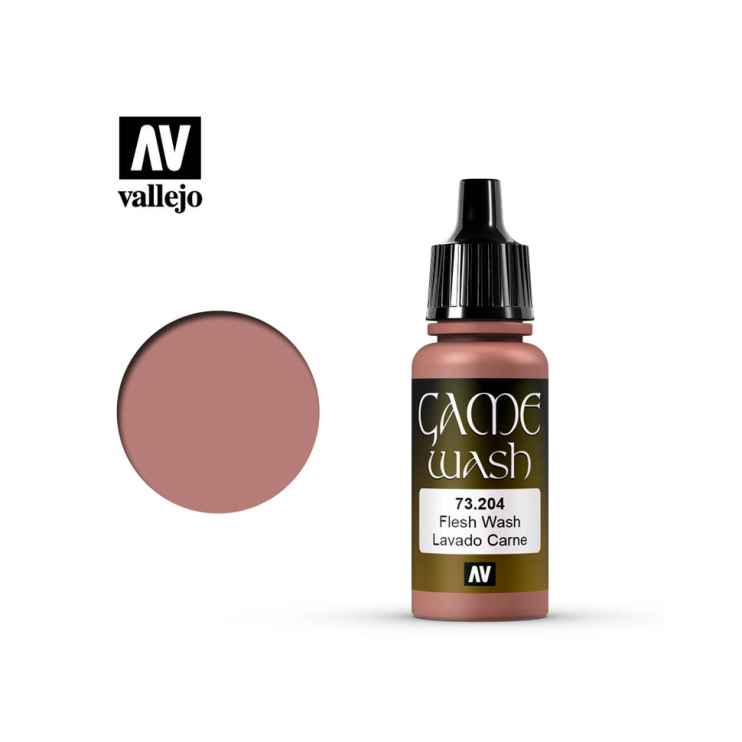 Проливка для моделизма Vallejo "Game Color Wash" 73.204 Flesh, 17мл