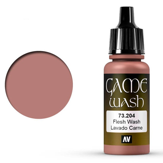 Проливка для моделизма Vallejo "Game Color Wash" 73.204 Flesh, 17мл