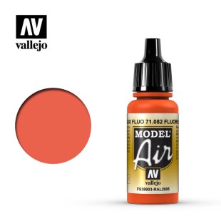 Краска для аэрографии "Model Air" цвет 71.082 (Fluorescent Red)