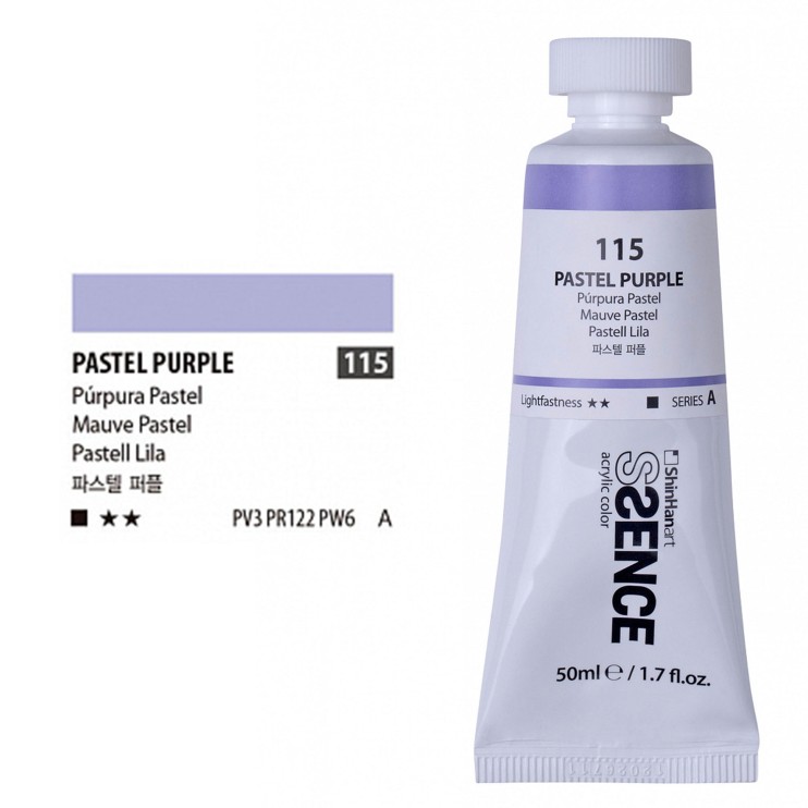 Краска акриловая Shinhan "Essence" №115 Пурпурный пастельный, туба 50мл