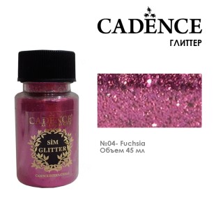 Глиттер в банке Cadence "Glitter Powder" 45мл, №04 фуксия