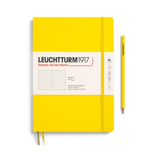 Блокнот в точку Leuchtturm1917 "Composition" B5, 61л, 80гр/м², мягкая обложка, Лимонный (355289)