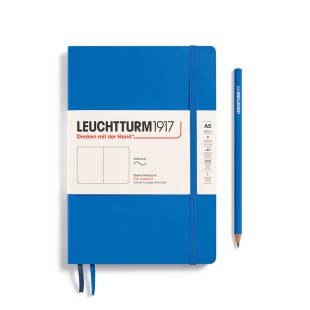 Блокнот без линовки Leuchtturm1917 "Softcover" A5, 123 стр., 80г/м2, цвет: Небесный (369801)