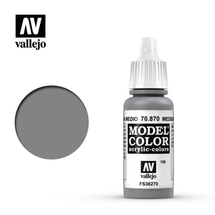 Краска для моделизма Vallejo "Model Color" 70.870 (Medium Sea Grey), 17мл