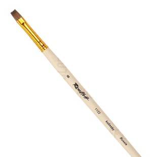 Колонок плоский Roubloff "Series 1122" №8 длинная лаковая ручка