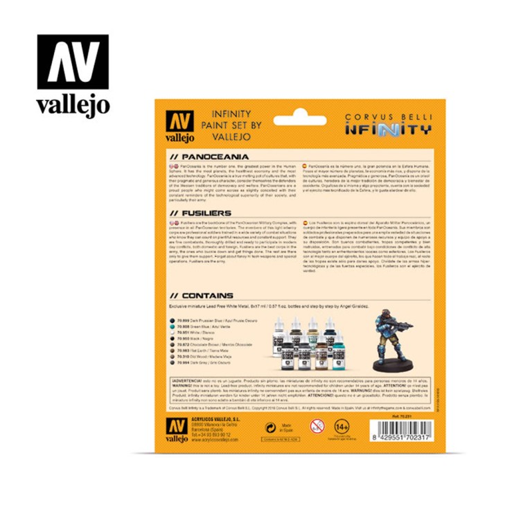 Набор красок с фигуркой Model Color "Panoceania" 70.231, 8 цветов