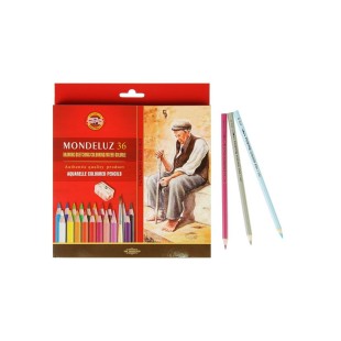 Набор акварельных карандашей "MONDELUZ OLD MAN" 36 цветов в картонной упаковке