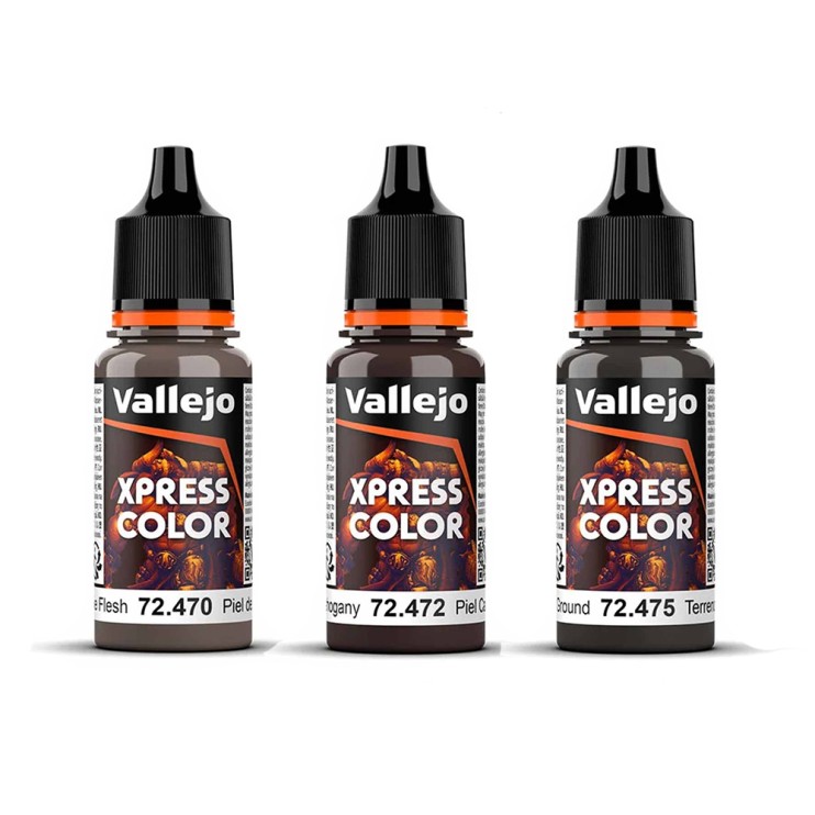 Краска для моделизма Vallejo "Game Color XPress" 3 штуки (№470, 472, 475) по 18мл