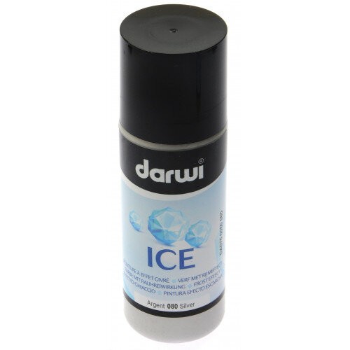 Краска акриловая Darwi "ICE" эффект инея (серебро), 80 мл (0760080080)