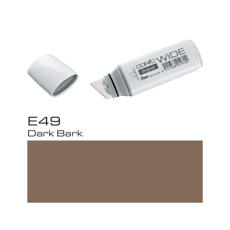 Маркер широкий Copic "Wide" E49 Dark Bark