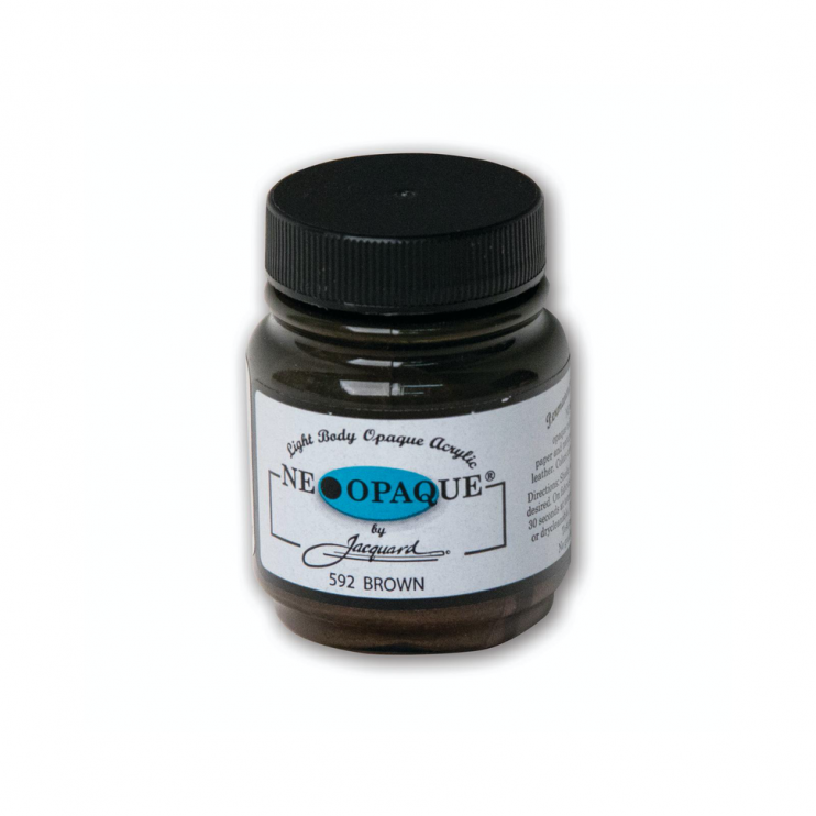 Суперкроющая краска по ткани Jaсquard "Neopaque" #592 Brown (коричневые), 66мл