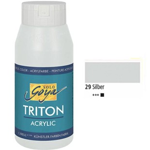 Краска акриловая Solo Goya "Triton" №29 Серебро, 750мл.