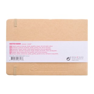 Блокнот для зарисовок Art Creation "Kraft Paper Cover" 21х14,8см, 80л, 140гр/м² (твердая обложка)