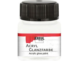 Акрил глянцевый Kreul "Acryl Glanzfarbe" 79201 White (белая), 20 мл