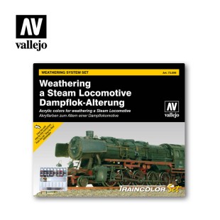Набор красок для сборных моделей "Weathering a Steam Locomotive" 73.099, 9 цветов и аксессуары