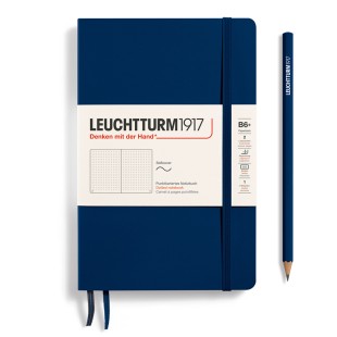 Блокнот в точку Leuchtturm1917 "Paperback" B6+, 61л, 80гр/м², мягкая обложка,Синий Неви