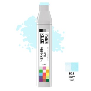 Чернила спиртовые Sketchmarker B24 Детский голубой, 20 мл