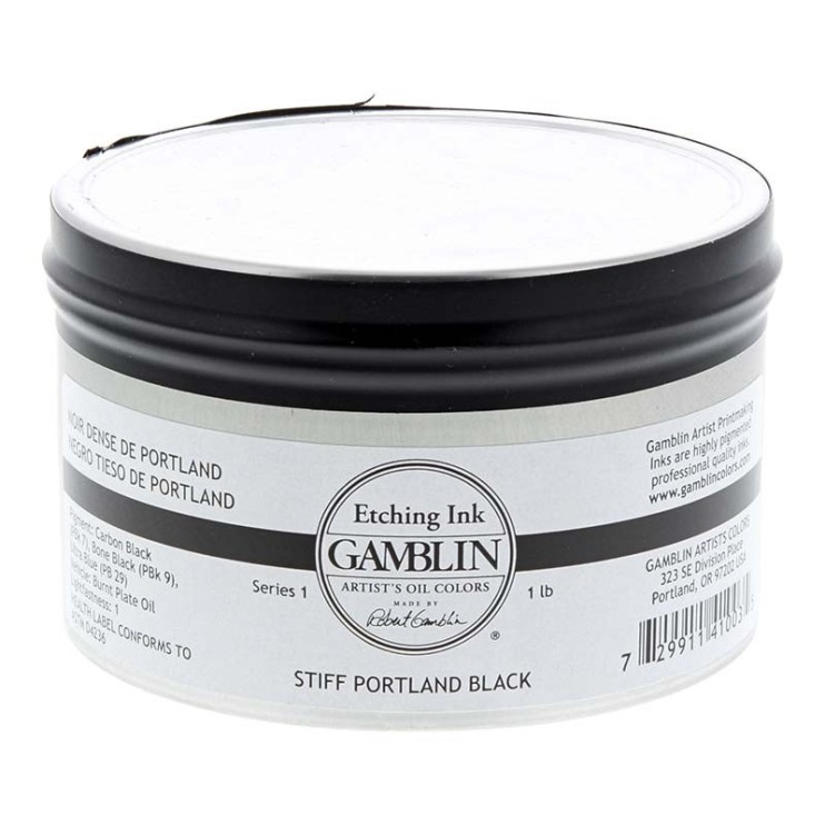 Краска для глубокой печати Gamblin "Etching Ink" черный насыщенный портландский