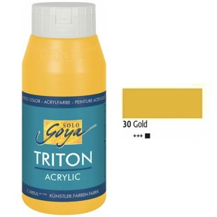 Краска акриловая Solo Goya "Triton" №30 Золото, 750мл.