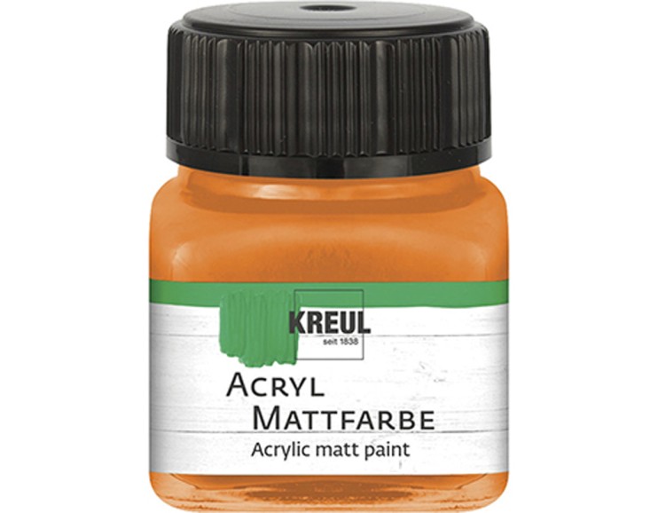 Акрил матовый Kreul "Acryl Mattfarbe" 75204 Orange (оранжевая), 20 мл