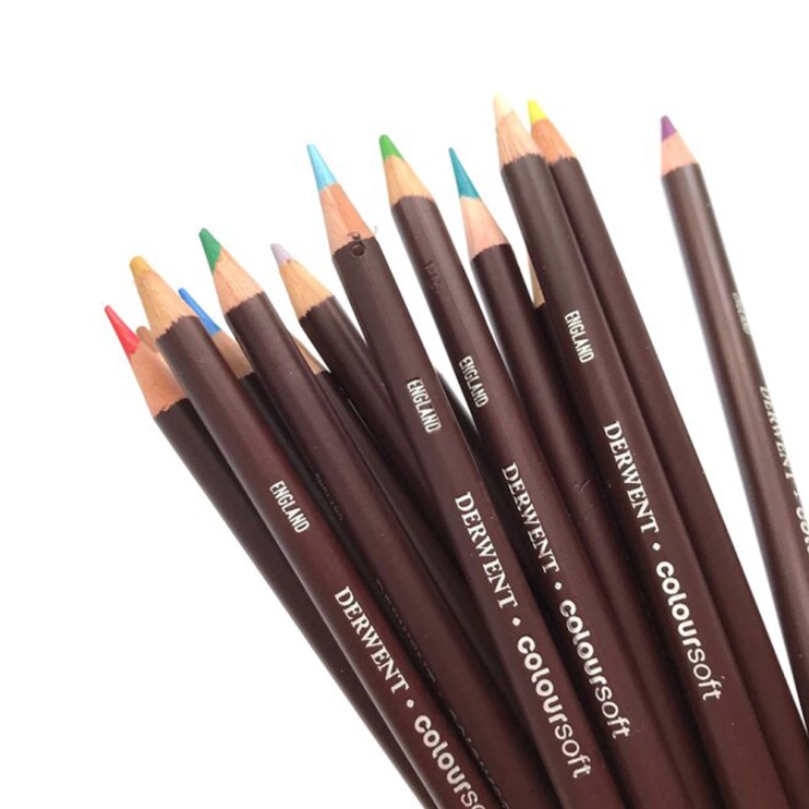 Набор цветных карандашей Derwent "Coloursoft" 72 цвета в металлической коробке (0701029)