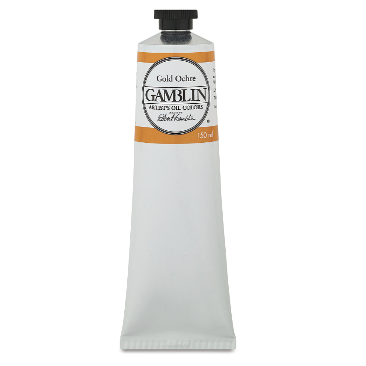 Масляная краска Gamblin "Artist" Gold Ochre (Охра золотая), туба 150 мл