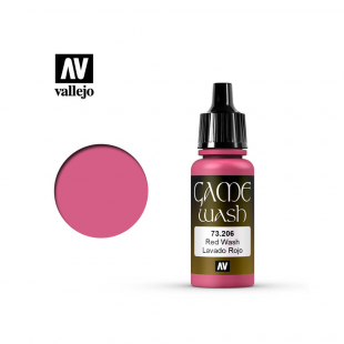 Проливка для моделизма Vallejo "Game Color Wash" 73.206 Red, 17мл