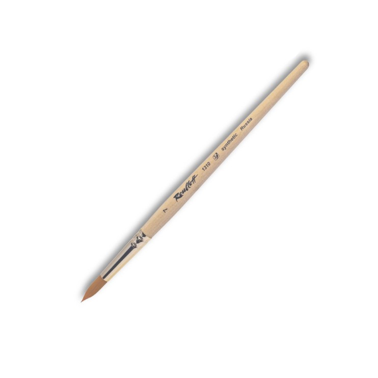 Кисть синтетика круглая "1310" №7 на короткой ручке