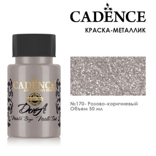 Краска акриловая Cadence "Dora Metallic Paint" 50мл №170 розово-коричневый