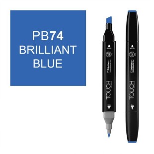 Маркер Touch Twin "Classic" цвет PB74 (brilliant blue)