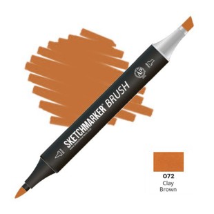 Маркер SketchMarker "Brush" O72 Коричневая глина