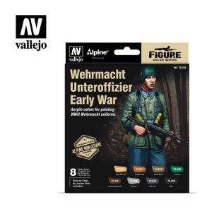 Набор красок для моделизма "Wehrmacht Unteroffizier Early War" 70.246, 8 цветов