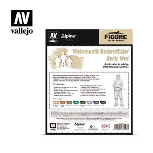 Набор красок для моделизма "Wehrmacht Unteroffizier Early War" 70.246, 8 цветов