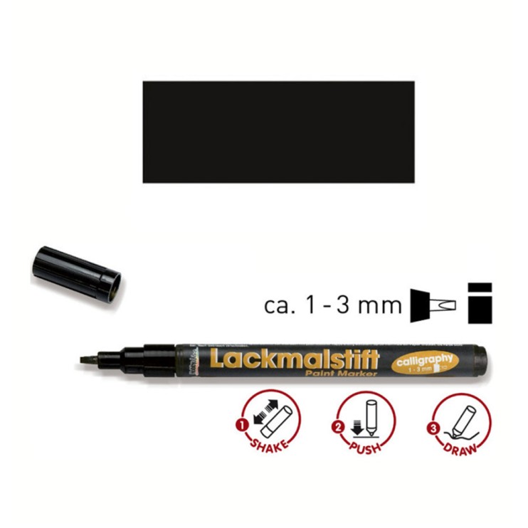 Маркер лаковый Kreul "Lackmalstift" 1-3мм, Черный