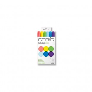 Набор Copic Ciao "Brights" 6 маркеров (светлые цвета)